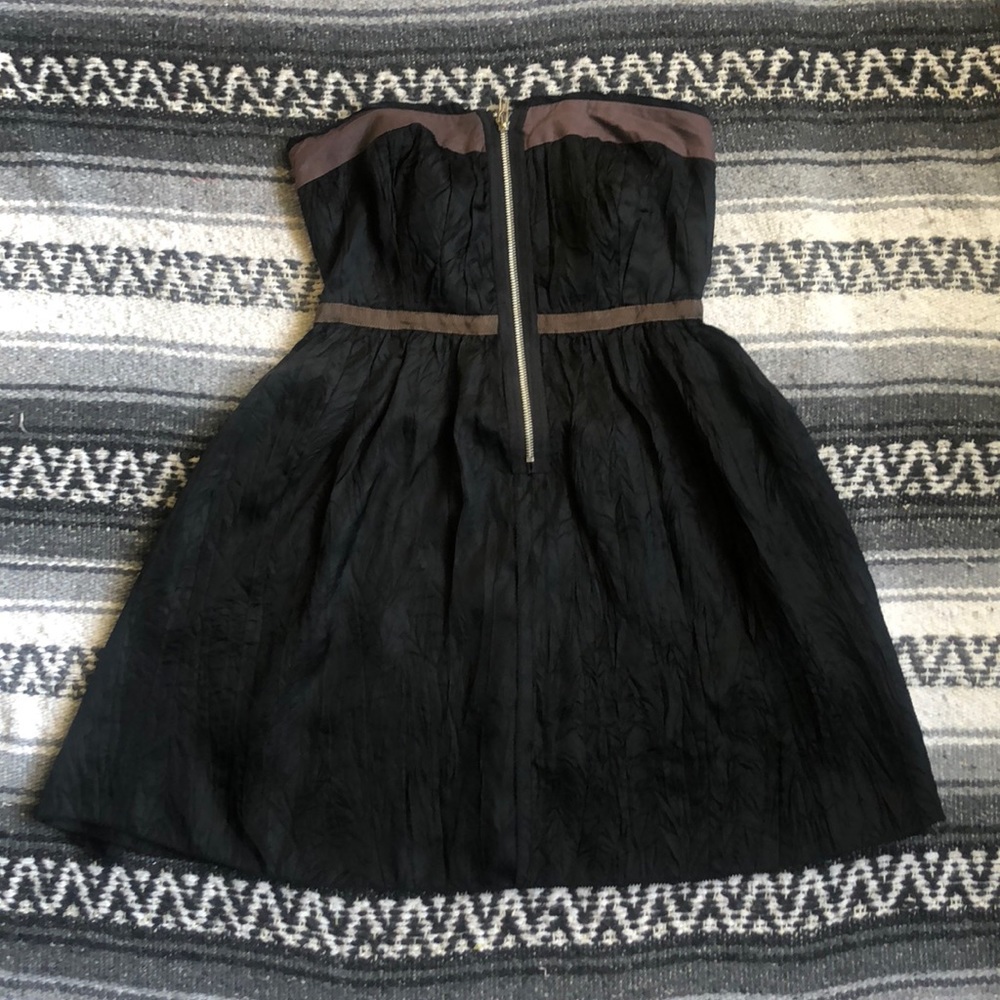 Black and Brown Mini Dress